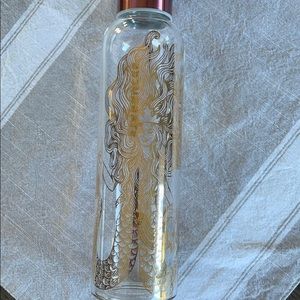 Starbucks 2017 Glass Gold Siren Water Bottle